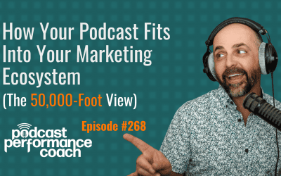 268 How Your Podcast Fits Into Your Marketing Ecosystem (The 50,000-Foot View)